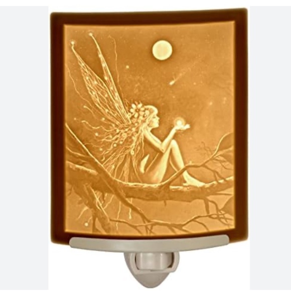 PORCELAIN GARDEN Lithophanenight light fairy/New in box - Picture 4 of 7